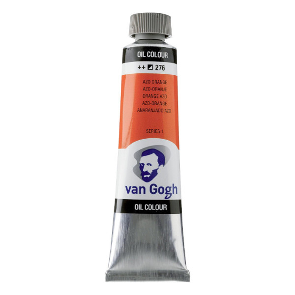 photo-Peinture à l'huile - Orange Azo - 276 - A l'huile de carthame - Van Gogh - 40ml