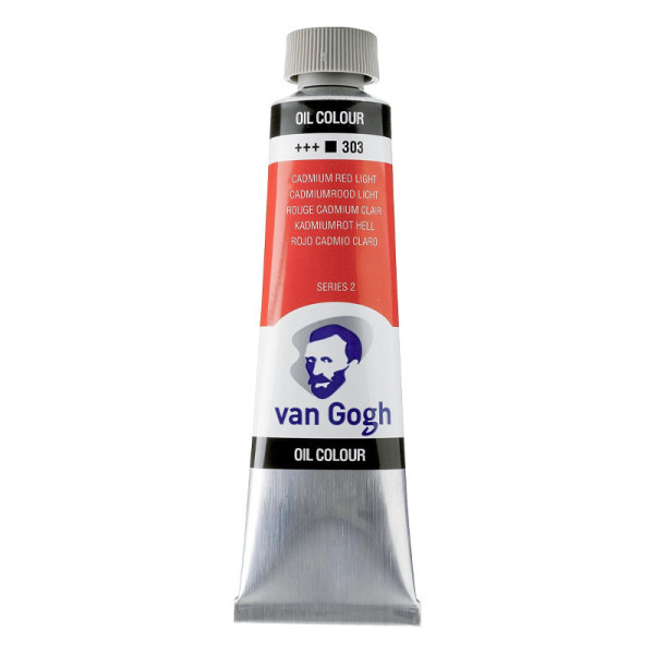 photo-Peinture à l'huile - Rouge de Cadmium Clair - 303 - A l'huile de carthame - Van Gogh - 40ml