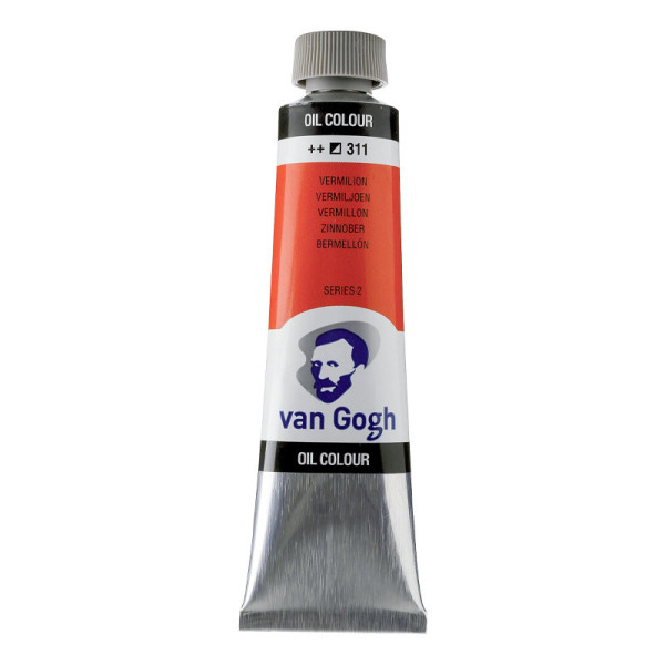 photo-Peinture à l'huile - Vermillon - 311 - A l'huile de carthame - Van Gogh - 40ml
