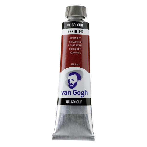 photo-Peinture à l'huile - Rouge Indien - 347 - A l'huile de carthame - Van Gogh - 40ml