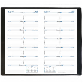 Agenda Hebdomadaire 2021 Silma - 8,8 X 17 Cm - Noir - Quo Vadis | Surdiscount