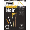 Bloc Paint'On Noir Colle A2 - 20 Feuilles - Clairefontaine pas cher