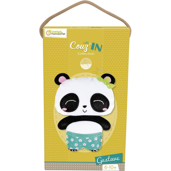 Personnage en feutrine - A coudre - Gustave le panda - Kit complet - Dès 6 ans