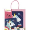 photo - Canevas - Enfant - Point de croix - Licorne - 14x14xcm - Fils et aiguilles