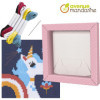Canevas - Enfant - Point de croix - Licorne - 14x14xcm - Fils et aiguilles