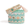 photo - Bracelets à créer - Point de croix - 2 modèles - Bleu - Kit complet - Pix'Trésor