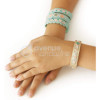 Bracelets à créer - Point de croix - 2 modèles - Bleu - Kit complet - Pix'Trésor
