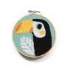 Canevas - Punch Needle - Toucan - Enfant - Avec tambour et accessoires