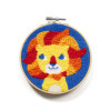 Canevas - Punch Needle - Lion - Enfant - Avec tambour et accessoires