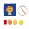 Canevas - Punch Needle - Lion - Enfant - Avec tambour et accessoires