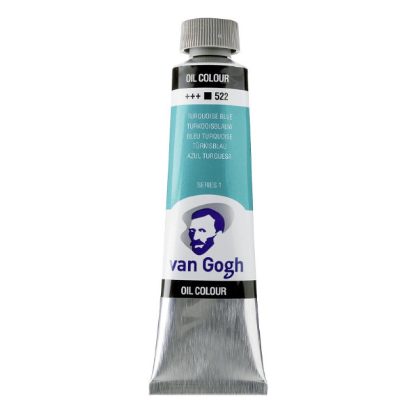 photo-Peinture à l'huile - Bleu Turquoise - 522 - A l'huile de carthame - Van Gogh - 40ml