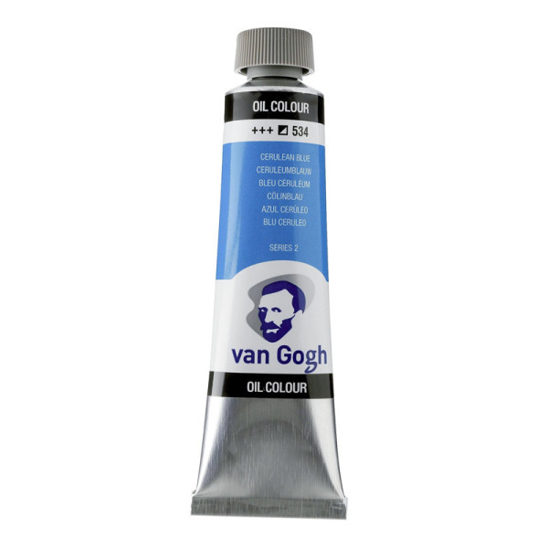 photo-Peinture à l'huile - Bleu Céruléum - 534 - A l'huile de carthame - Van Gogh - 40ml