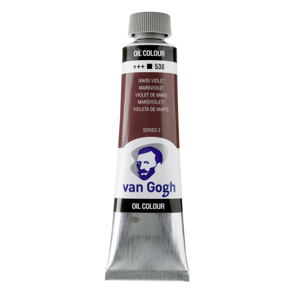 photo-Peinture à l'huile - Violet de Mars - 538 - A l'huile de carthame - Van Gogh - 40ml