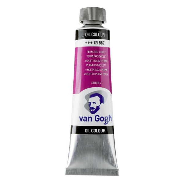 photo-Peinture à l'huile - Violet Rougeâtre Permanent - 567 - A l'huile de carthame - Van Gogh - 40ml