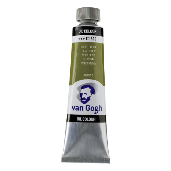 photo-Peinture à l'huile - Vert Olive - 620 - A l'huile de carthame - Van Gogh - 40ml