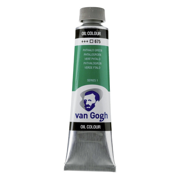 photo-Peinture à l'huile - Vert de Phtalo - 675 - A l'huile de carthame - Van Gogh - 40ml