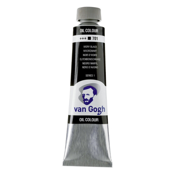 photo-Peinture à l'huile - Noir d'Ivoire - 701 - A l'huile de carthame - Van Gogh - 40ml