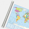 Carte Murale Pelliculée Monde Politique 66 X 84,5 Cm pas cher