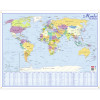 Carte Murale Pelliculée Monde Politique 66 X 84,5 Cm | Surdiscount