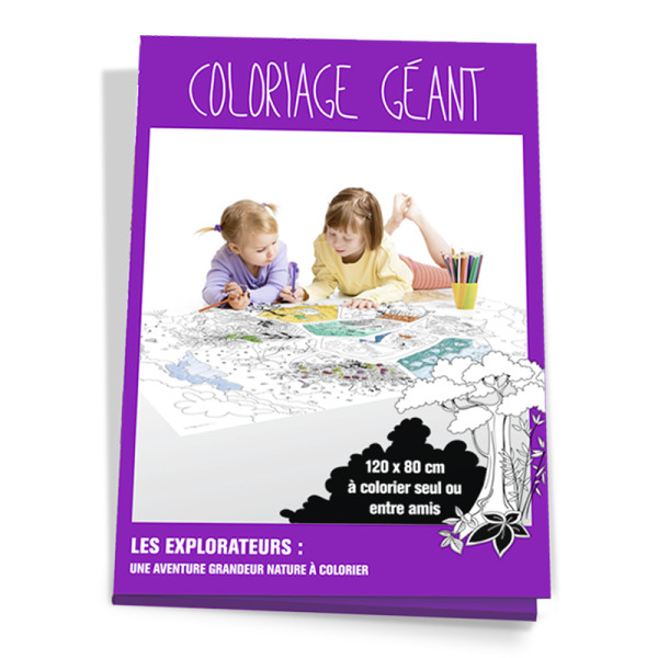 Coloriage Géant Pour Enfants Les Explorateurs 80 X 120 Cm pas cher