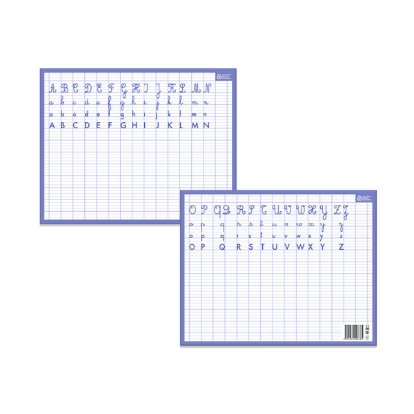 Ardoise Effaçable A Sec Alphabet/Seyes 26,5 X 21Cm pas cher