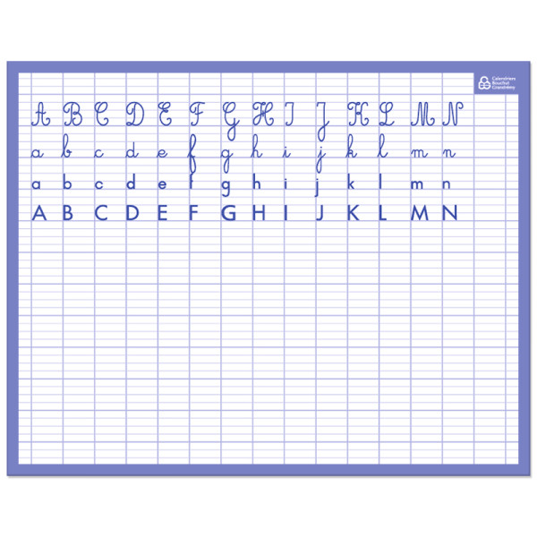 Ardoise Effaçable A Sec Alphabet/Seyes 26,5 X 21Cm | à seulement 1,5 €
