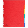 Intercalaires A4 + - 6 Positions - Carte Lustrée 225G - Exacompta pas cher