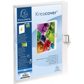 Chemise A Dos Extensible Kreacover 24 X 32 Cm - Blanc - Exacompta | Surdiscount