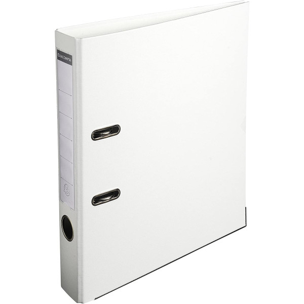 Classeur A Levier Polypro A4 - Dos De 50 Mm - Blanc - Exacompta pas cher