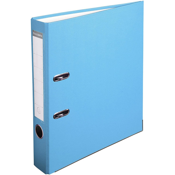 Classeur A Levier Polypro A4 - Dos De 50 Mm - Bleu Clair - Exacompta pas cher