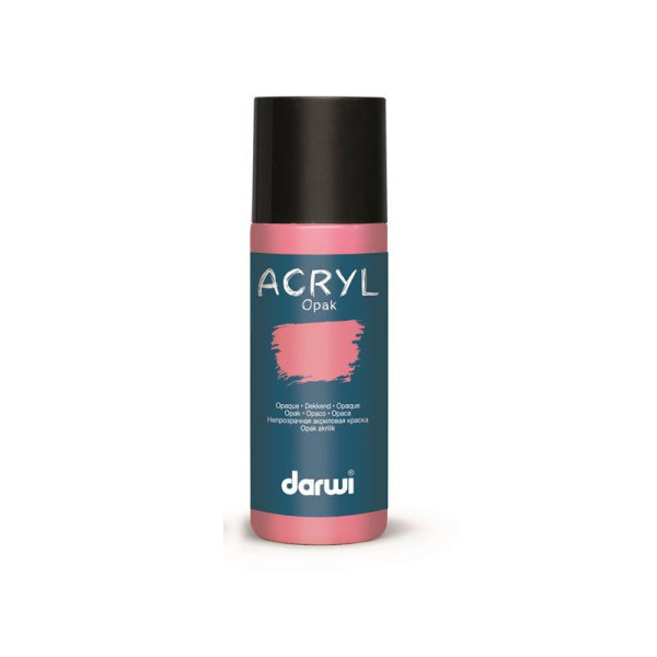 photo-Peinture acrylique - Rose anglais - Tous supports - Opaque - Indélébile - Darwi - 80ml