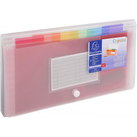 Trieur Pocket 26 X 14 Cm - 7 Compartiments - Exacompta pas cher