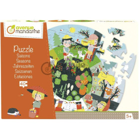 photo - Puzzle - Educatif - 40 pièces - Enfant dès 5 ans - Apprendre les saisons