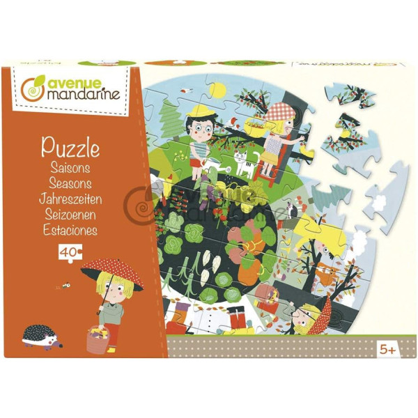photo - Puzzle - Educatif - 40 pièces - Enfant dès 5 ans - Apprendre les saisons