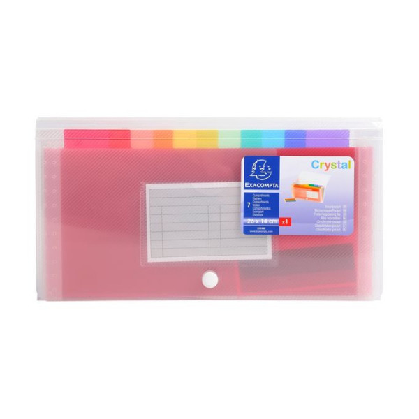 Trieur Pocket 11 X 18 Cm - 6 Compartiments - Exacompta pas cher