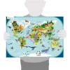 Puzzle - Educatif - 76 pièces - Enfant dès 6 ans - Apprendre pays et continents