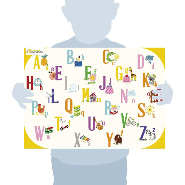 Puzzle - Educatif - 76 pièces - Enfant dès 5 ans - Apprendre l'alphabet