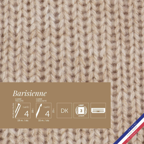 Pelote de laine - Blé - 100% acrylique - Bergère de France - Barisienne