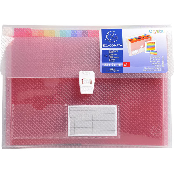Trieur Valisette 13 Compartiments Pp - Exacompta pas cher