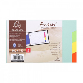Intercalaires - 4 Positions - 10 X 15 Cm - 180G - Exacompta pas cher