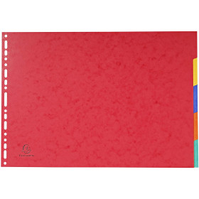 Intercalaires A3 - 5 Positions - Carte Lustrée 400G - Exacompta | Surdiscount