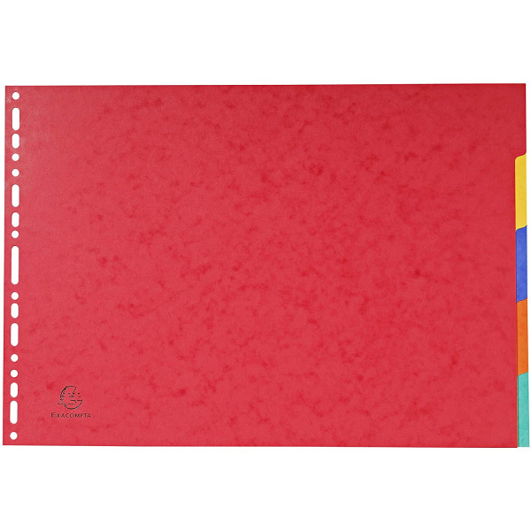Intercalaires A3 - 5 Positions - Carte Lustrée 400G - Exacompta | Surdiscount