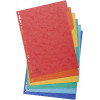 Intercalaires A4 - 6 Positions - Carte Lustrée 225G - Exacompta | Surdiscount