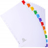 Intercalaires A4 - 12 Positions - 1 À 12 - Carte Blanche 160G - Exacompta | à seulement 1,5 €