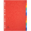 Intercalaires A4 - 12 Positions - Carte Lustrée 225G - Exacompta | Surdiscount
