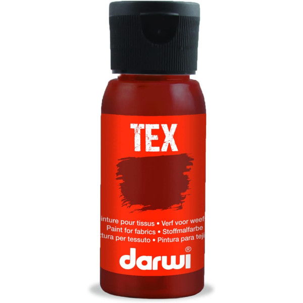 photo-Peinture pour tissus - Brun clair - Opaque - Peinture à l'eau - Tex - Darwi - 50ml