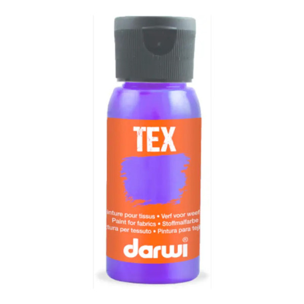 photo-Peinture pour tissus - Lilas - Opaque - Peinture à l'eau - Tex - Darwi - 50ml