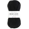 photo-Pelote de laine - Noir - 100% coton bio - 3mm - Tricot et crochet - Bergère de France