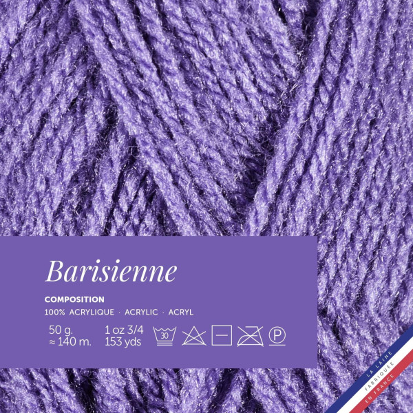 10 pelotes de laine - Violatin - 100% acrylique - Bergère de France - Barisienne
