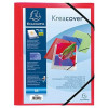 Chemise A Rabats Polypro Kreacover 24 X 32 Cm - Rouge - Exacompta pas cher
